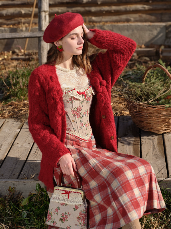 Vintage Floral Lace Long Blouse