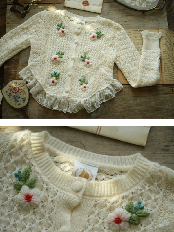 Fairy Tale Ivory Lace Cardigan