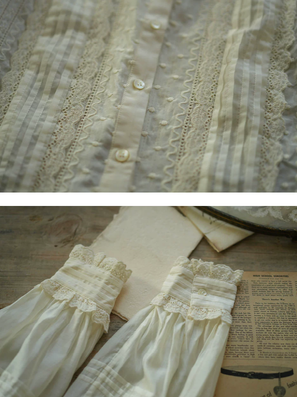 Classic Ivory Lace Story Blouse