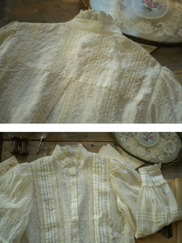 Classic Ivory Lace Story Blouse