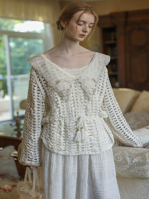 Sparkling Elegance French Knit Ensemble Dress