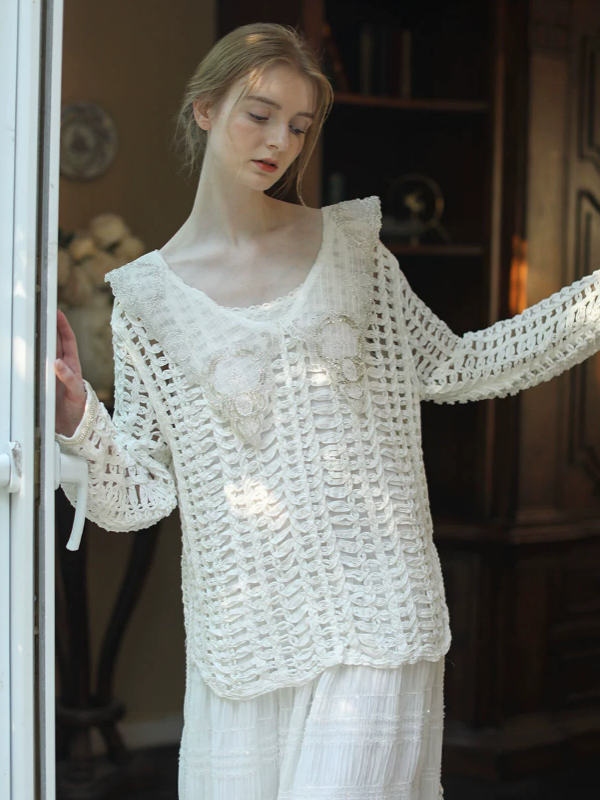 Sparkling Elegance French Knit Ensemble Dress