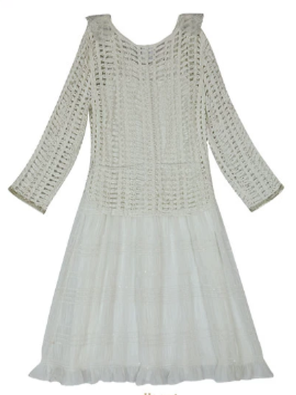 Sparkling Elegance French Knit Ensemble Dress
