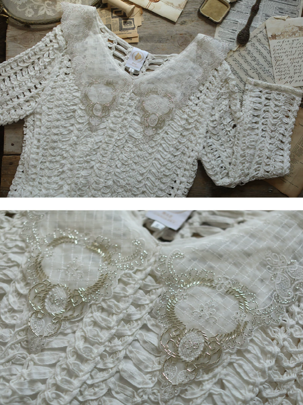 Sparkling Elegance French Knit Ensemble Dress