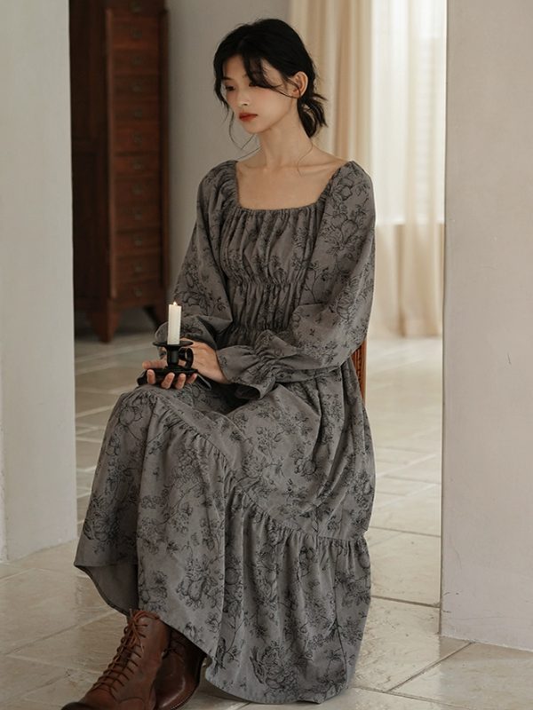 Autumn Whisper Corduroy Dress