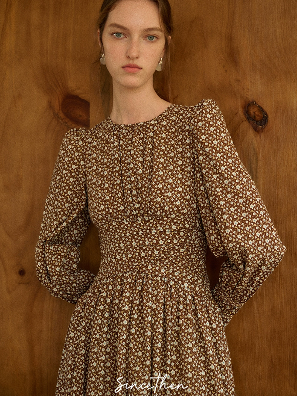 Autumn Melody Floral Dress