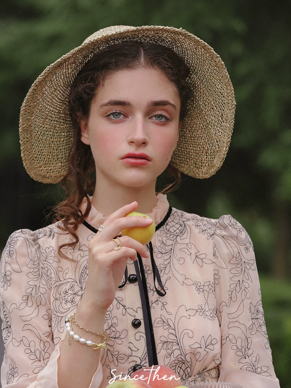 Vintage Pink Chiffon Elegance