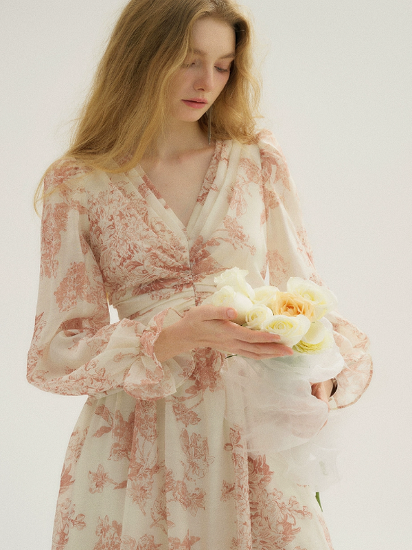 ivory petal dress Ivory & Light Coral Strapless Petal Dress: Flower Girl Wedding Gown