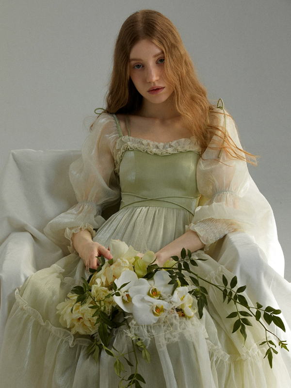 Enchanted Emerald Fairy Dress Light Green / L Enchanted Emerald Fairy Dress Light Green / L