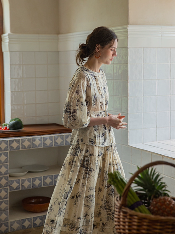 The Floral Harmony Blouse