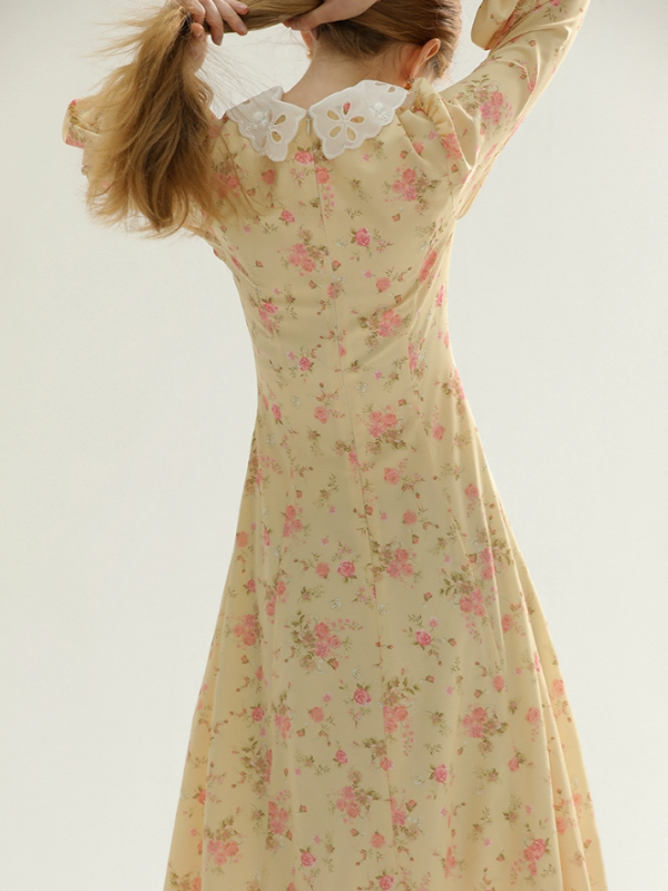 Yellow Spring Blossom Dress