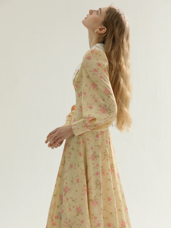 Yellow Spring Blossom Dress