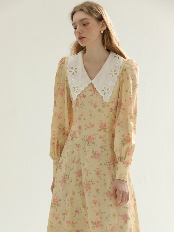 Yellow Spring Blossom Dress