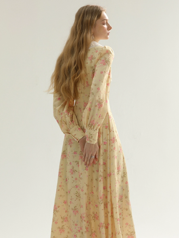 Yellow Spring Blossom Dress