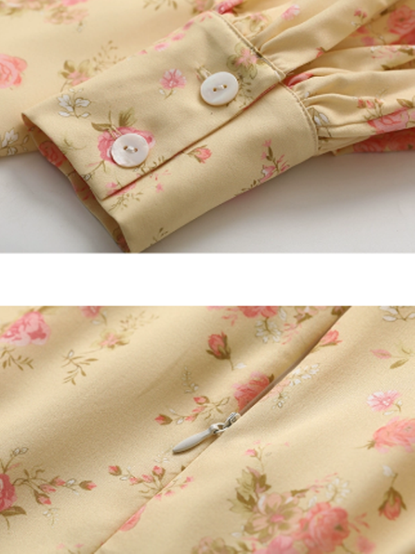 Yellow Spring Blossom Dress