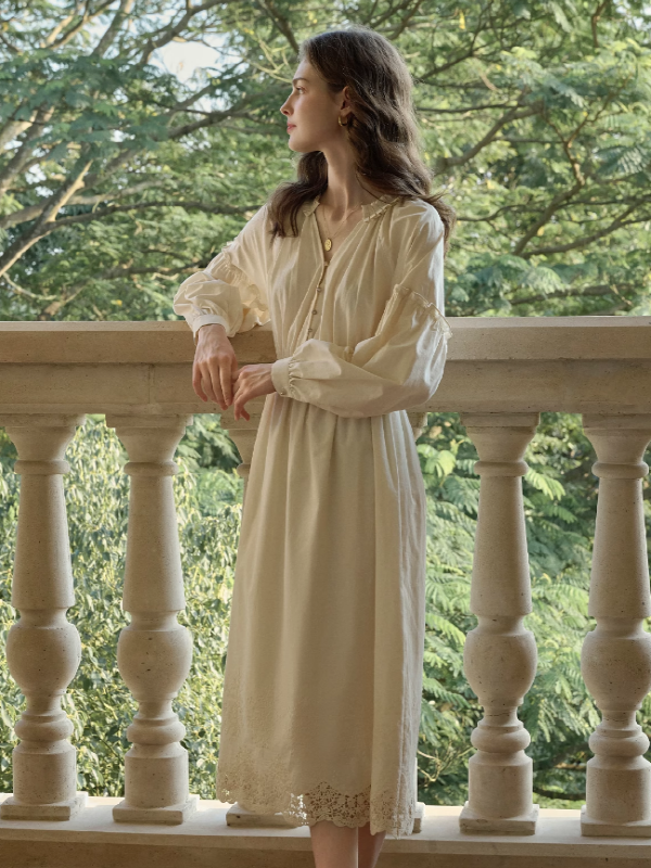 Cottage Charm Ivory Dress