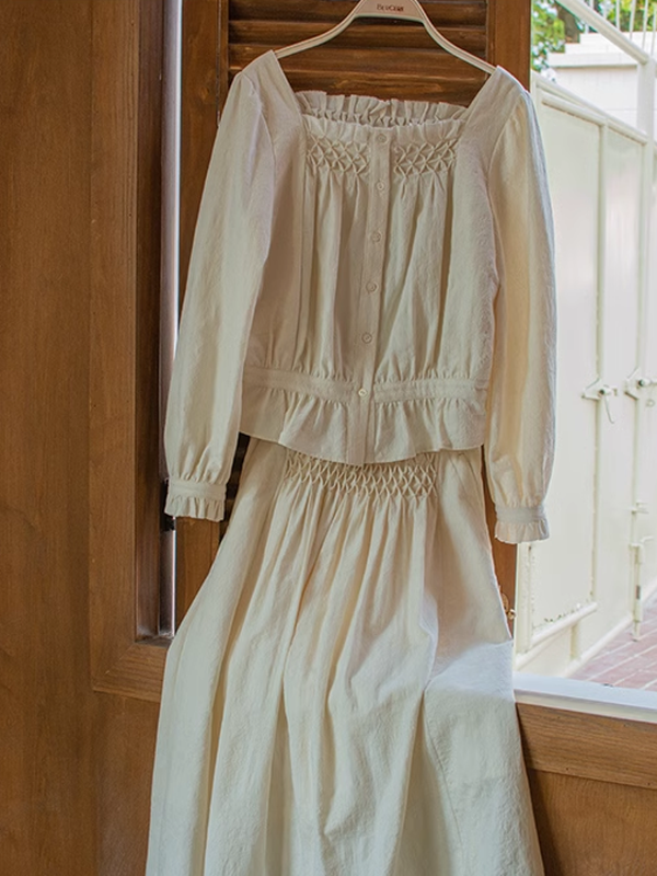 Classic Elegance Ivory Blouse