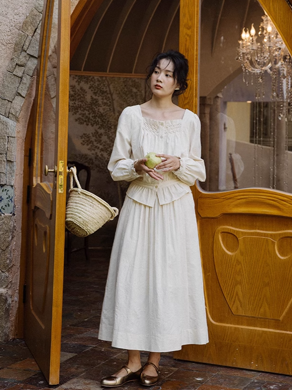 Classic Elegance Ivory Blouse