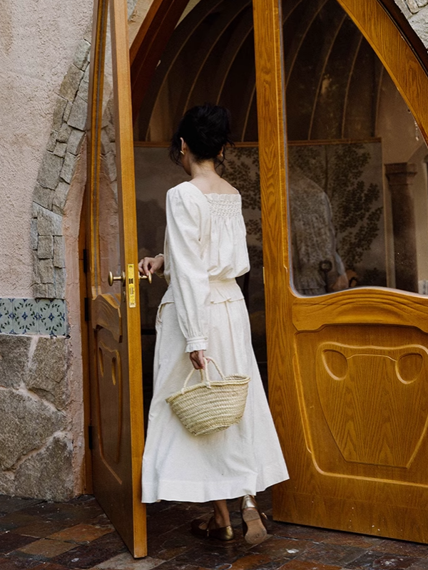 Classic Elegance Ivory Blouse