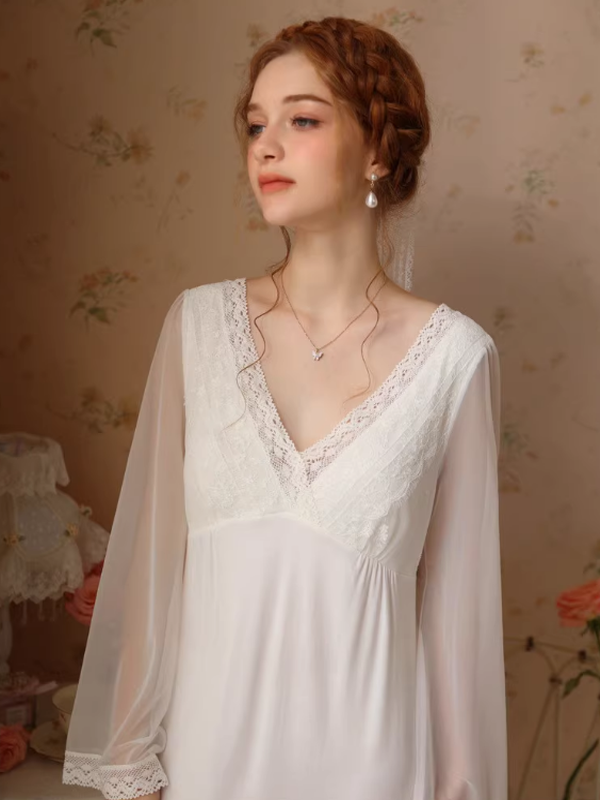 Whispering Rose Lace Nightgown