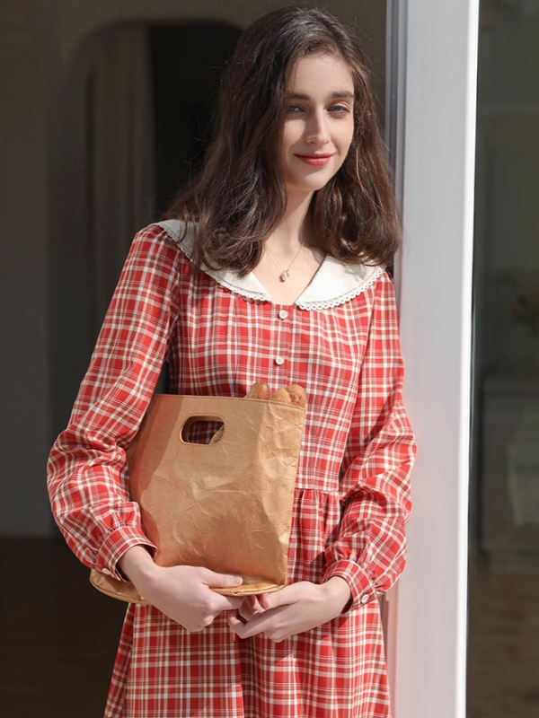 Red Check Romance Dress