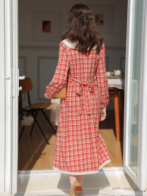 Red Check Romance Dress