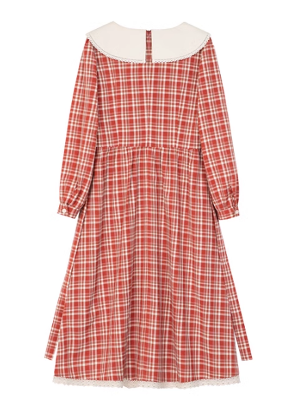 Red Check Romance Dress