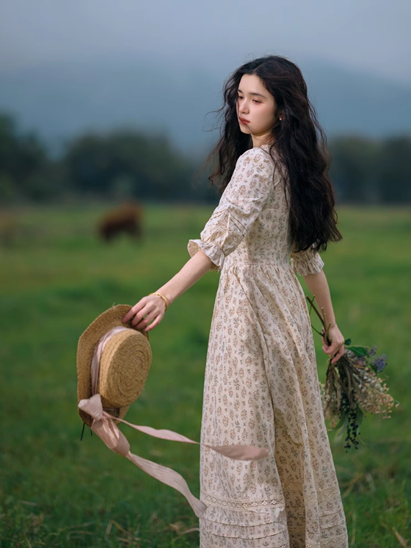 Enchanted Meadow Floral Lace Dress