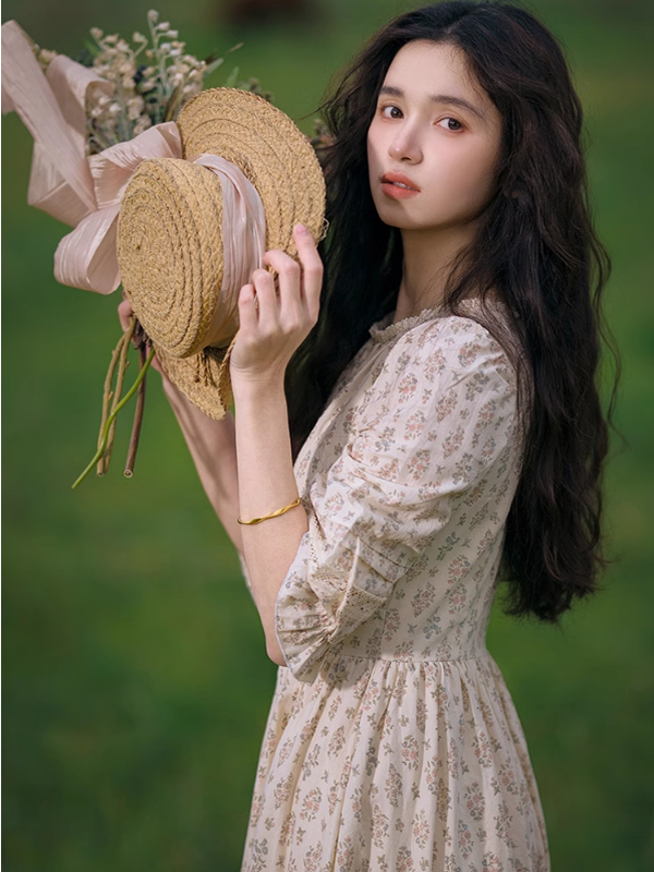 Enchanted Meadow Floral Lace Dress