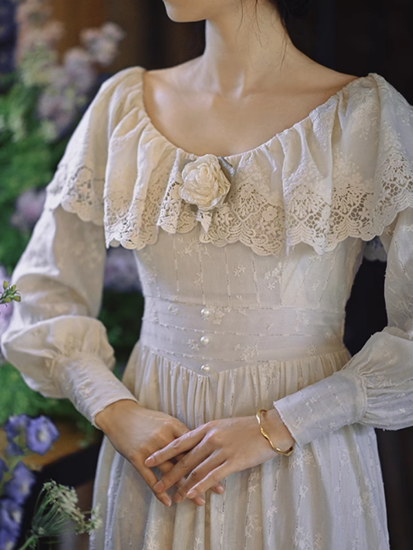 Ivory Garden Elegance Dress