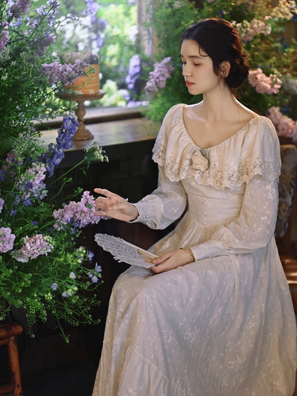 Ivory Garden Elegance Dress