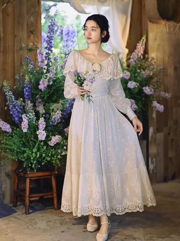 Ivory Garden Elegance Dress