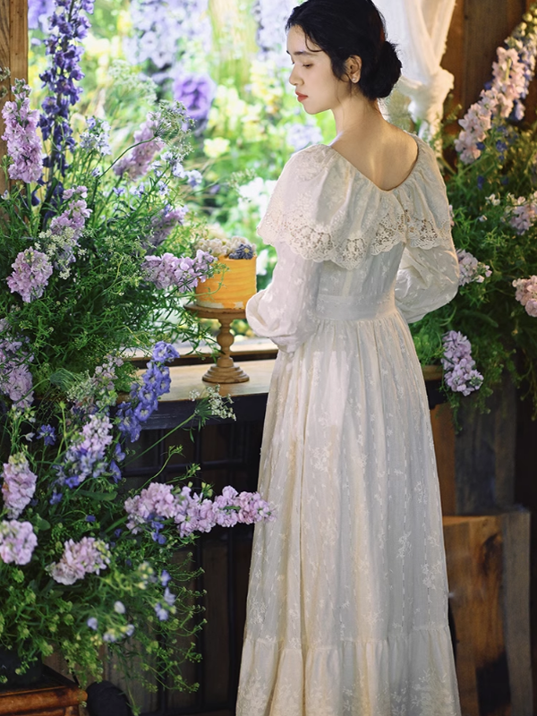 Ivory Garden Elegance Dress