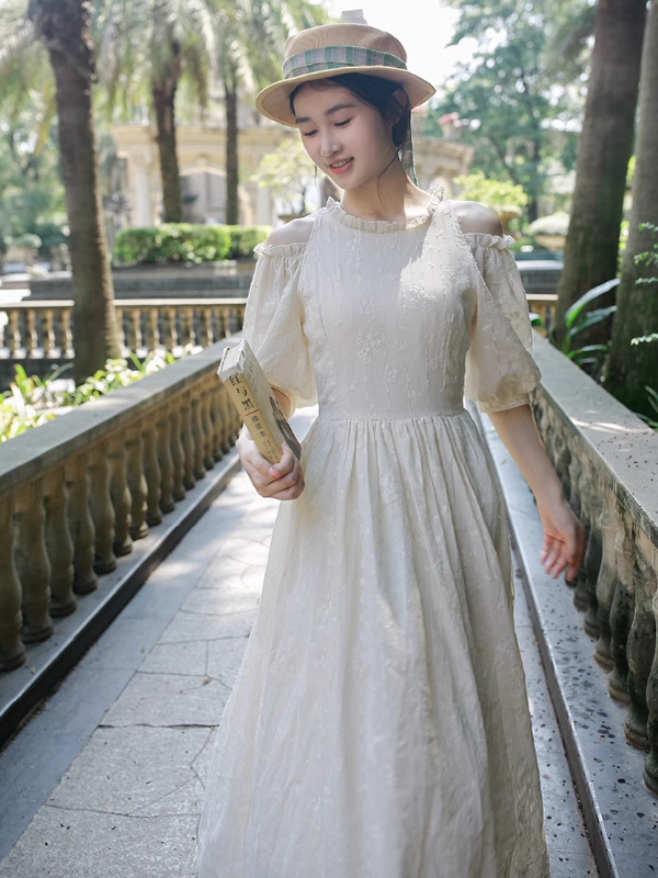 Whispering Garden Embroidered Dress