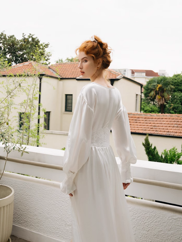Eternal Grace Vintage White Dress