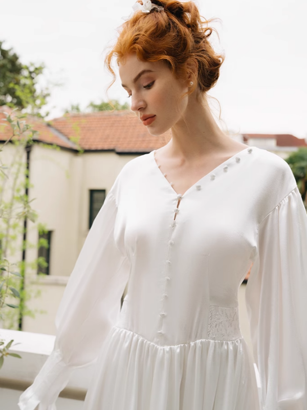 Eternal Grace Vintage White Dress