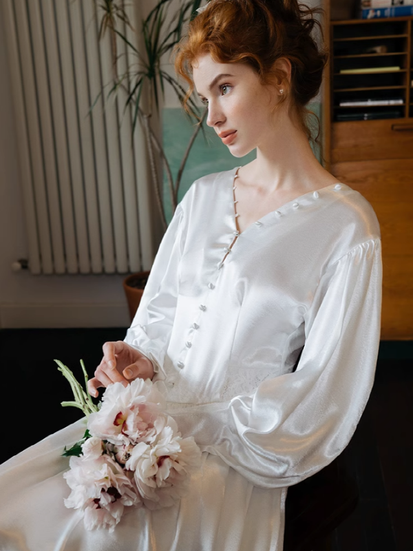 Eternal Grace Vintage White Dress