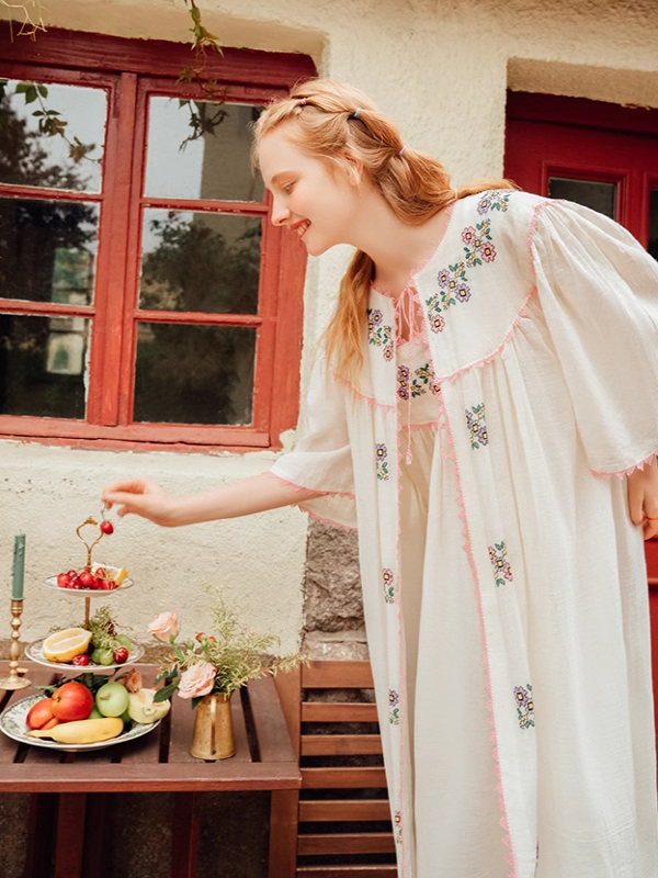Fairy Tale Bloom Cotton Nightgown