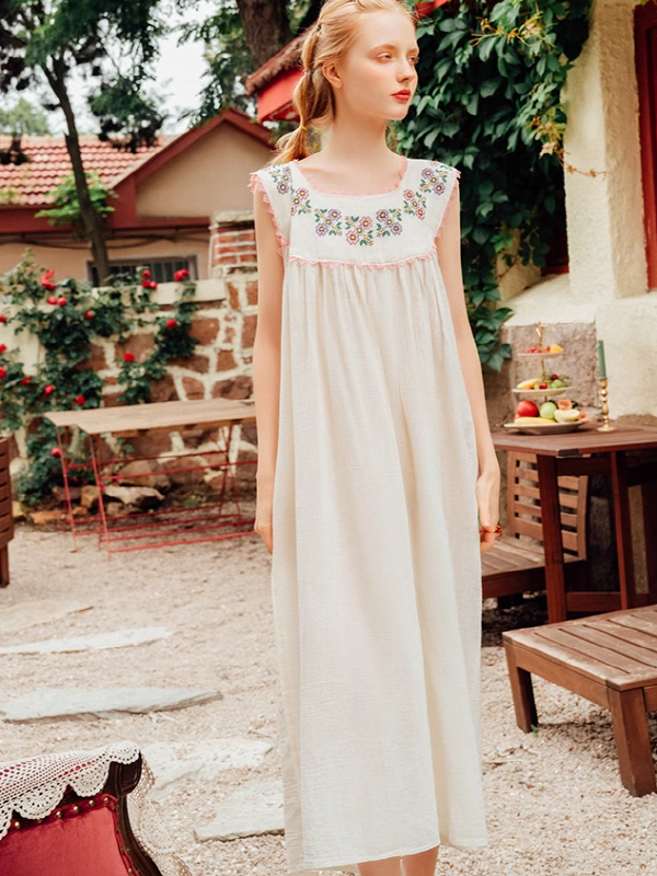 Fairy Tale Bloom Cotton Nightgown