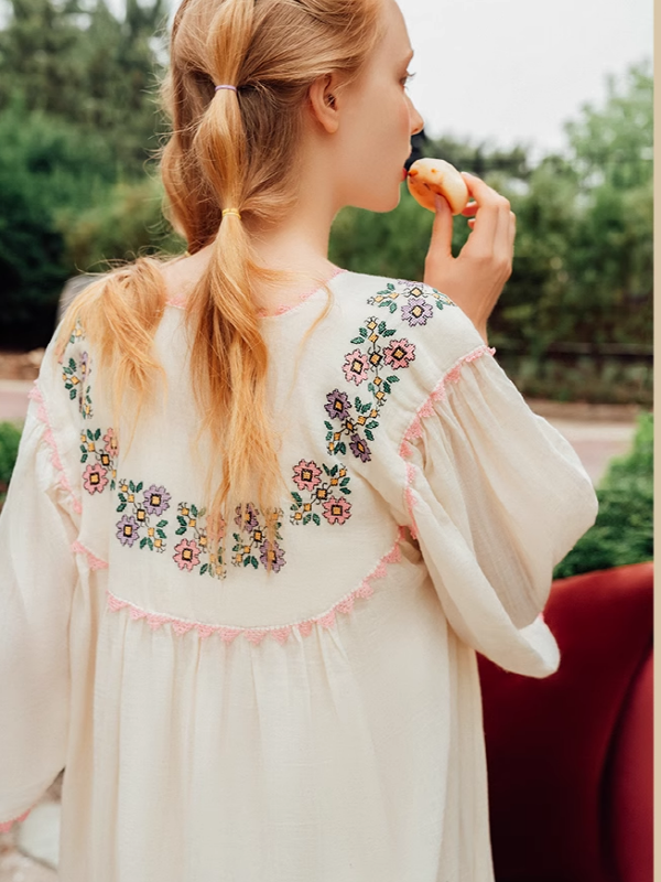 Fairy Tale Bloom Cotton Nightgown