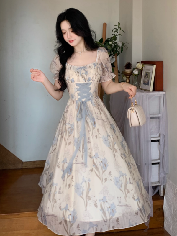 Sky Blossom Elegance Dress