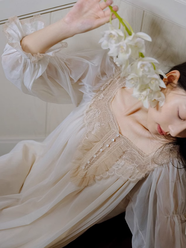 Vintage Lace Princess Nightgown
