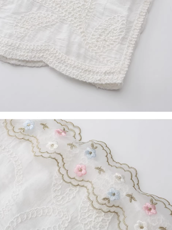 Whispering Bloom Embroidered Blouse