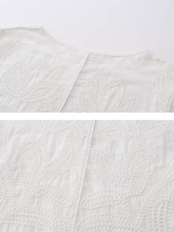 Whispering Bloom Embroidered Blouse