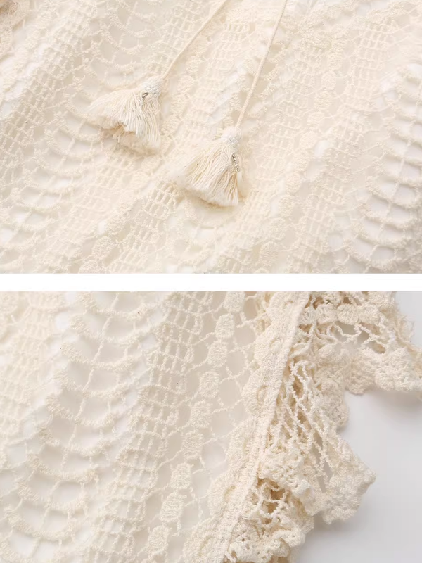 Victorian Grace Ivory Midi Dress