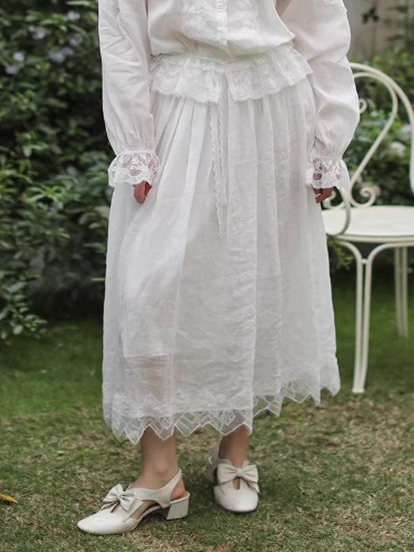 white flared skirt dress Flirty & Flare White Dress