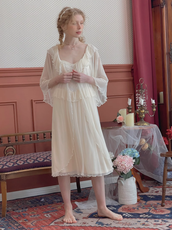 Light Yellow Princess Frill Loungewear