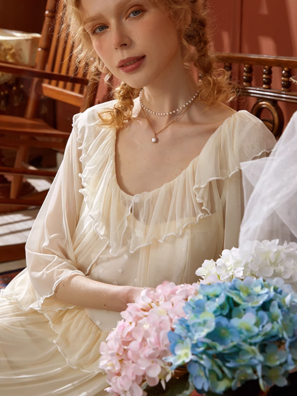 Light Yellow Princess Frill Loungewear