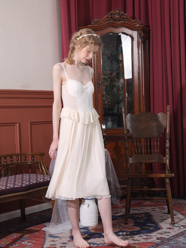 Light Yellow Princess Frill Loungewear