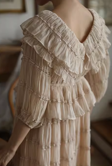 Victorian Grace Light Pink Dress